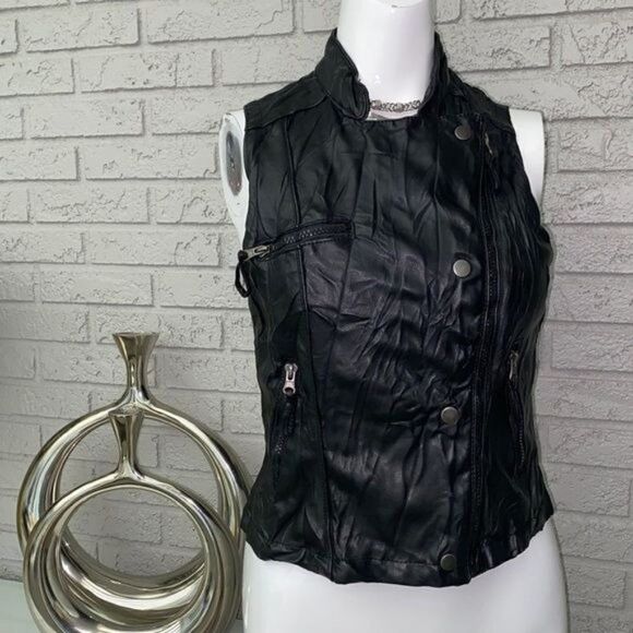 Miley Cyrus Max Black Vest Jr M - Picture 1 of 8
